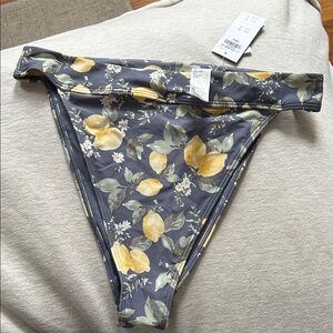 NWT Abercrombie & Fitch 90s High-Waisted, High Leg, Cheeky Swim Bottoms